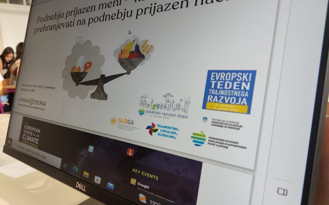 Delavnice Podnebju prijazen meni v okviru projekta ZDRAVA ŠOLA, september 2023