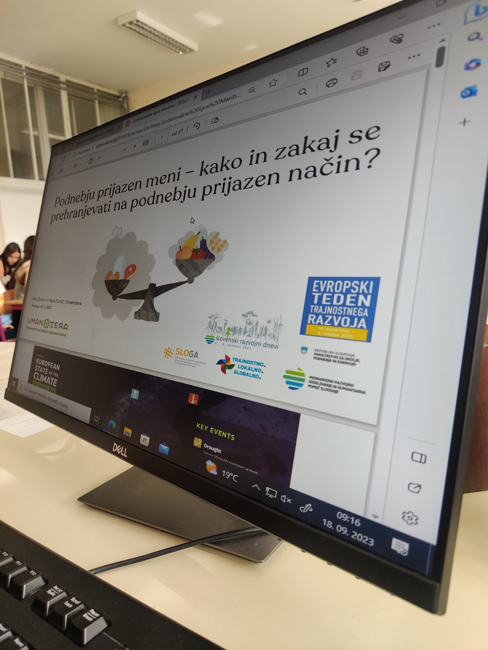 Delavnice Podnebju prijazen meni v okviru projekta ZDRAVA ŠOLA, september 2023 Delavnice Podnebju prijazen meni v okviru projekta ZDRAVA ŠOLA, september 2023