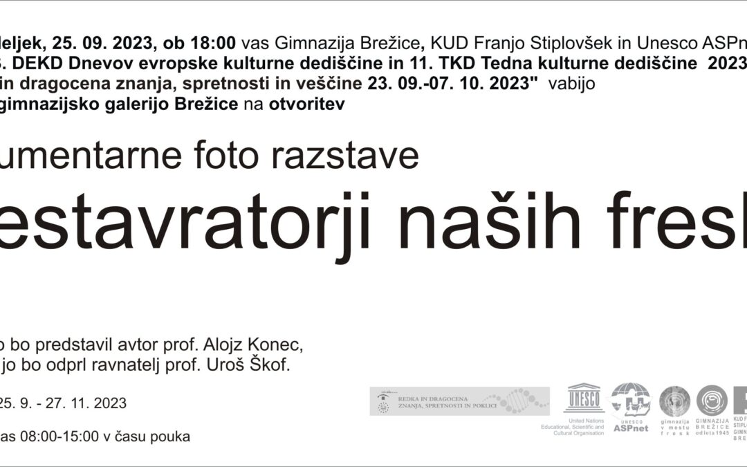 Restavratorji naših fresk
