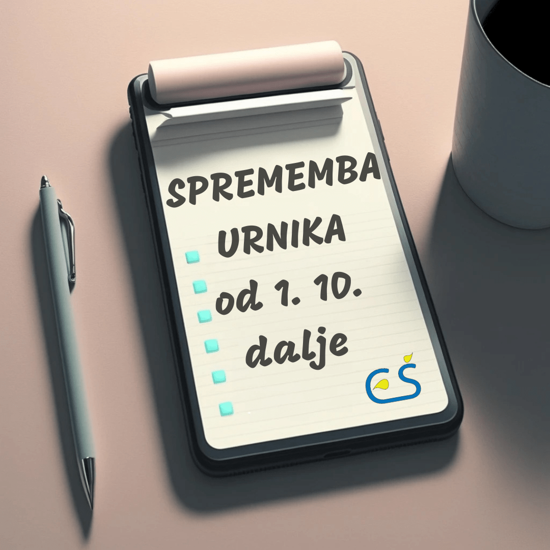 Sprememba urnika Sprememba urnika