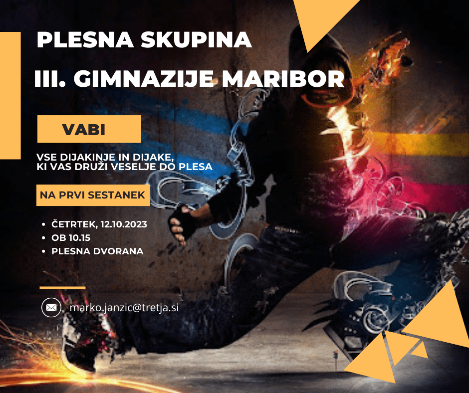 Plesna skkupina – vabilo, oktober 2023 Plesna skkupina – vabilo, oktober 2023