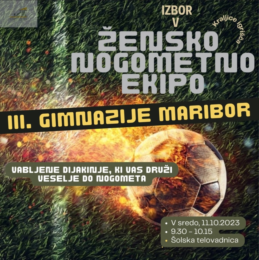Izbor v žensko nogometno ekipo, oktober 2023 Izbor v žensko nogometno ekipo, oktober 2023