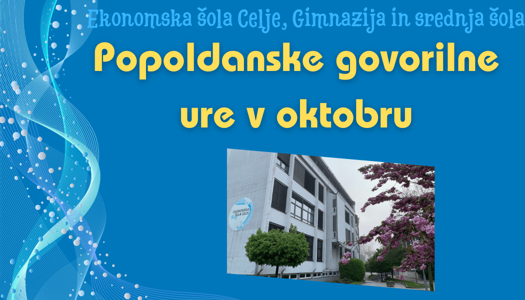 Popoldanske govorilne ure – 17. 10. 2023