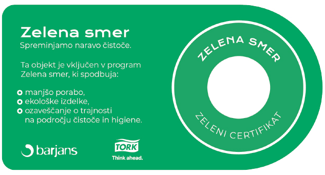 Pridružili smo se okoljevarstvenemu projektu Zelena smer
