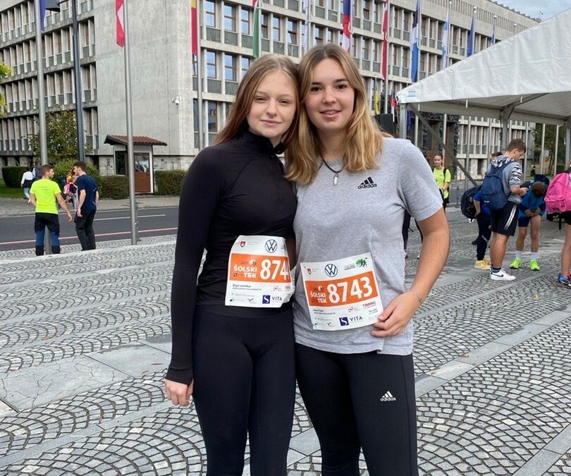 DIJAKINJI SZKŠC NA LJUBLJANSKEM MARATONU