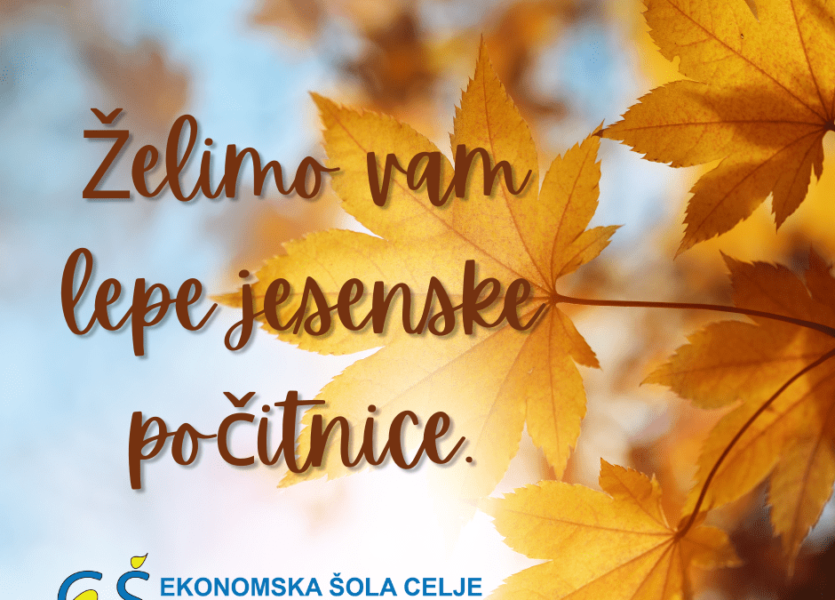 Jesenske počitnice