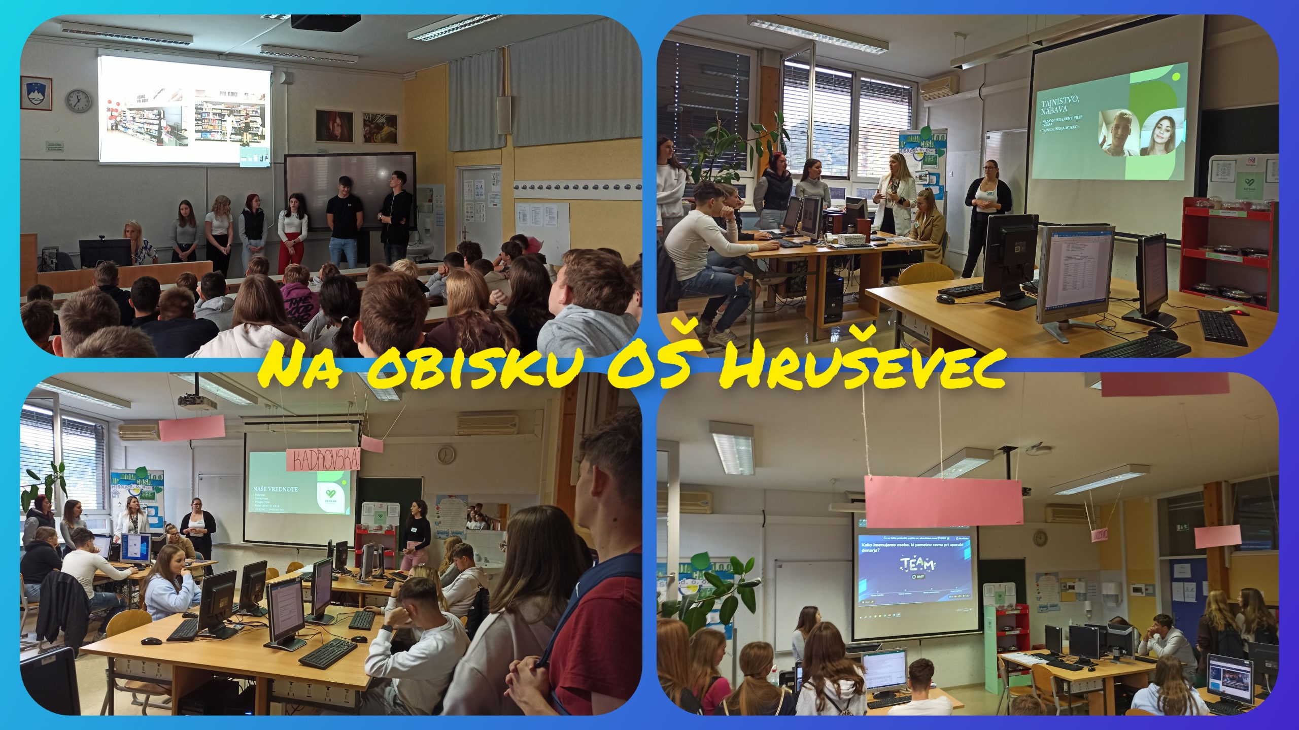 Obisk OŠ Hruševec Obisk OŠ Hruševec