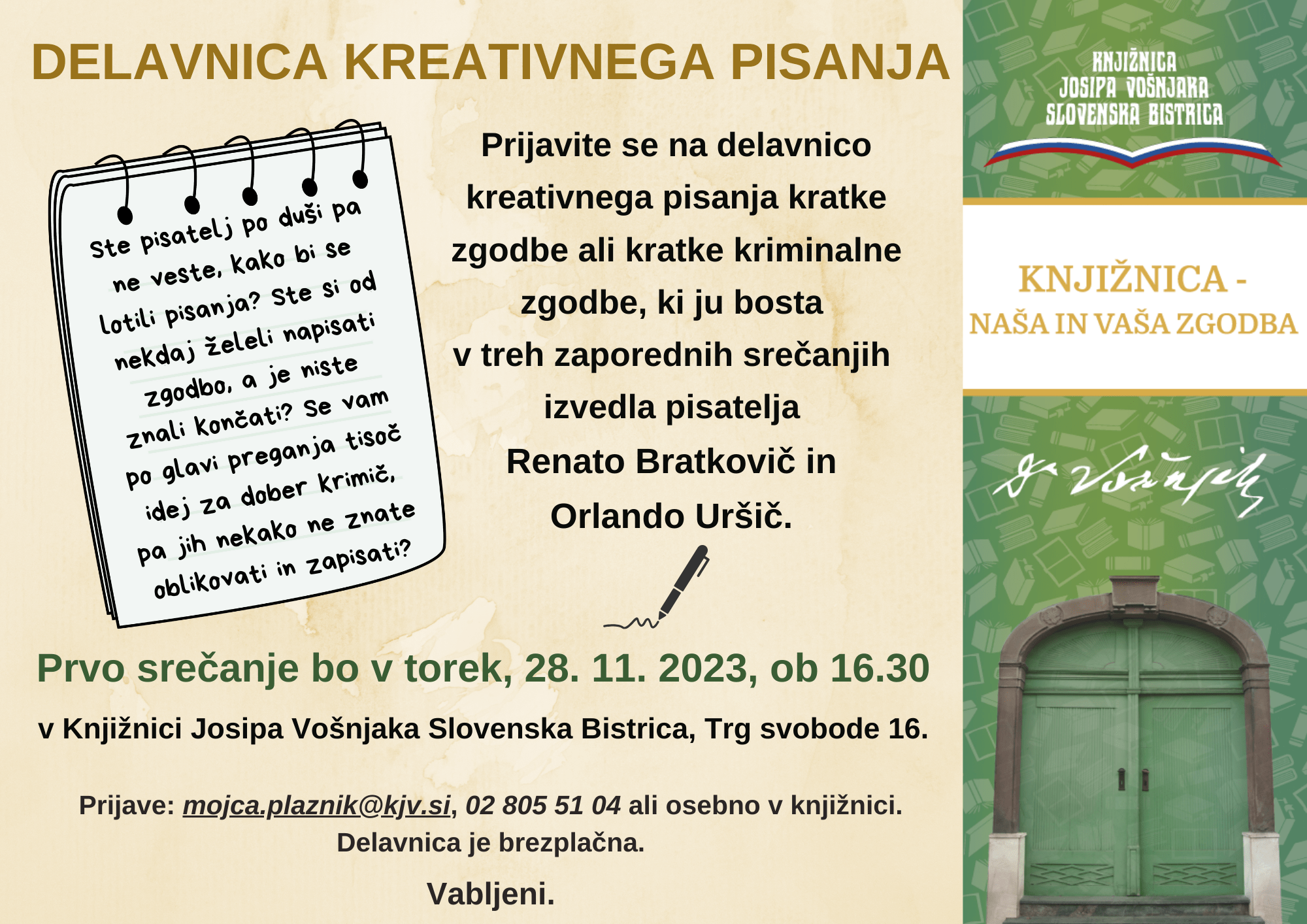 Delavnica kreativnega pisanja