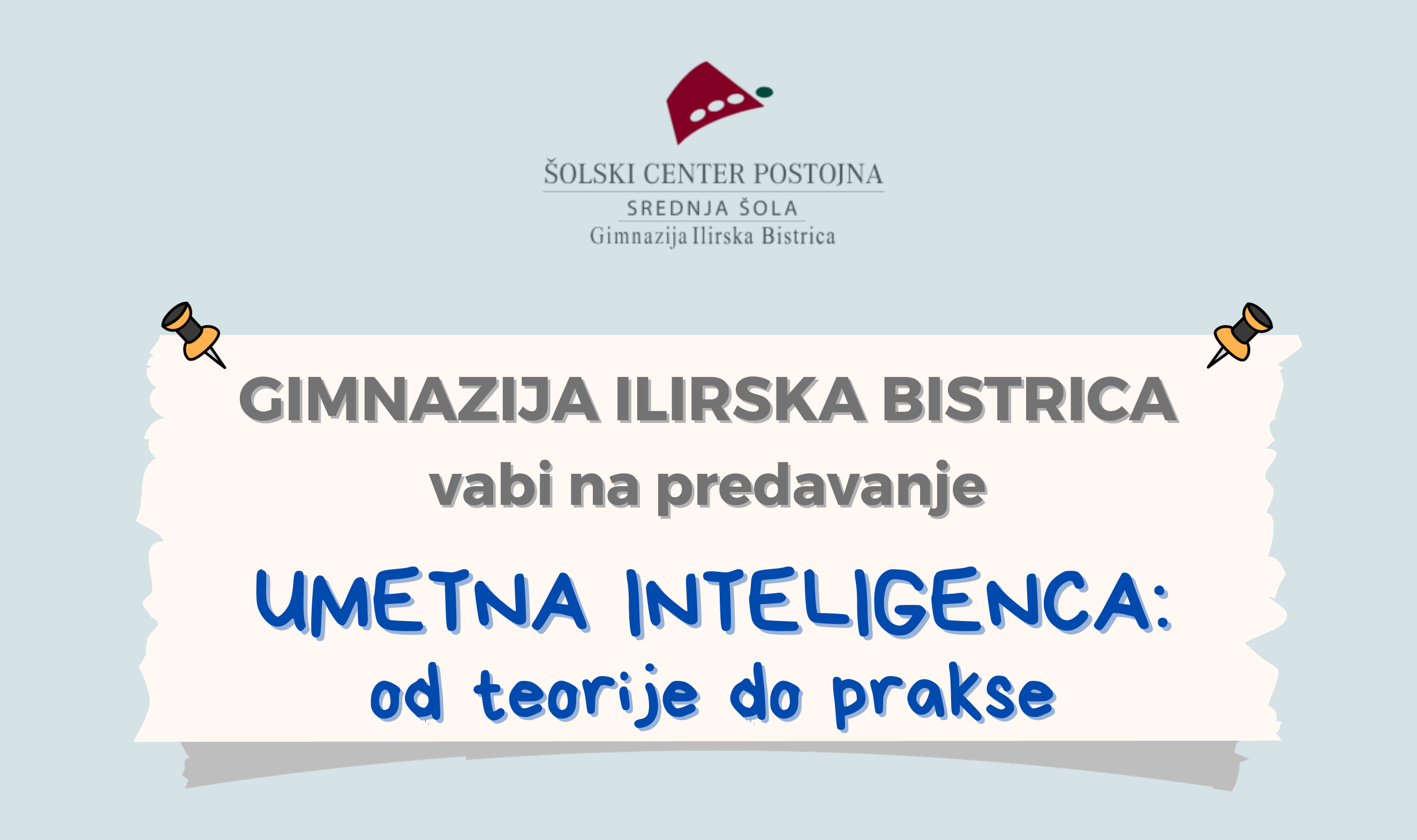 Vabilo na predavanje Vabilo na predavanje