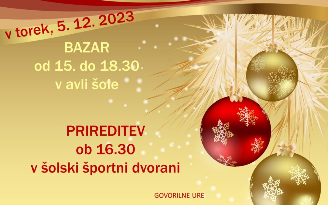 PRAZNIČNI BAZAR NA JURČIČU