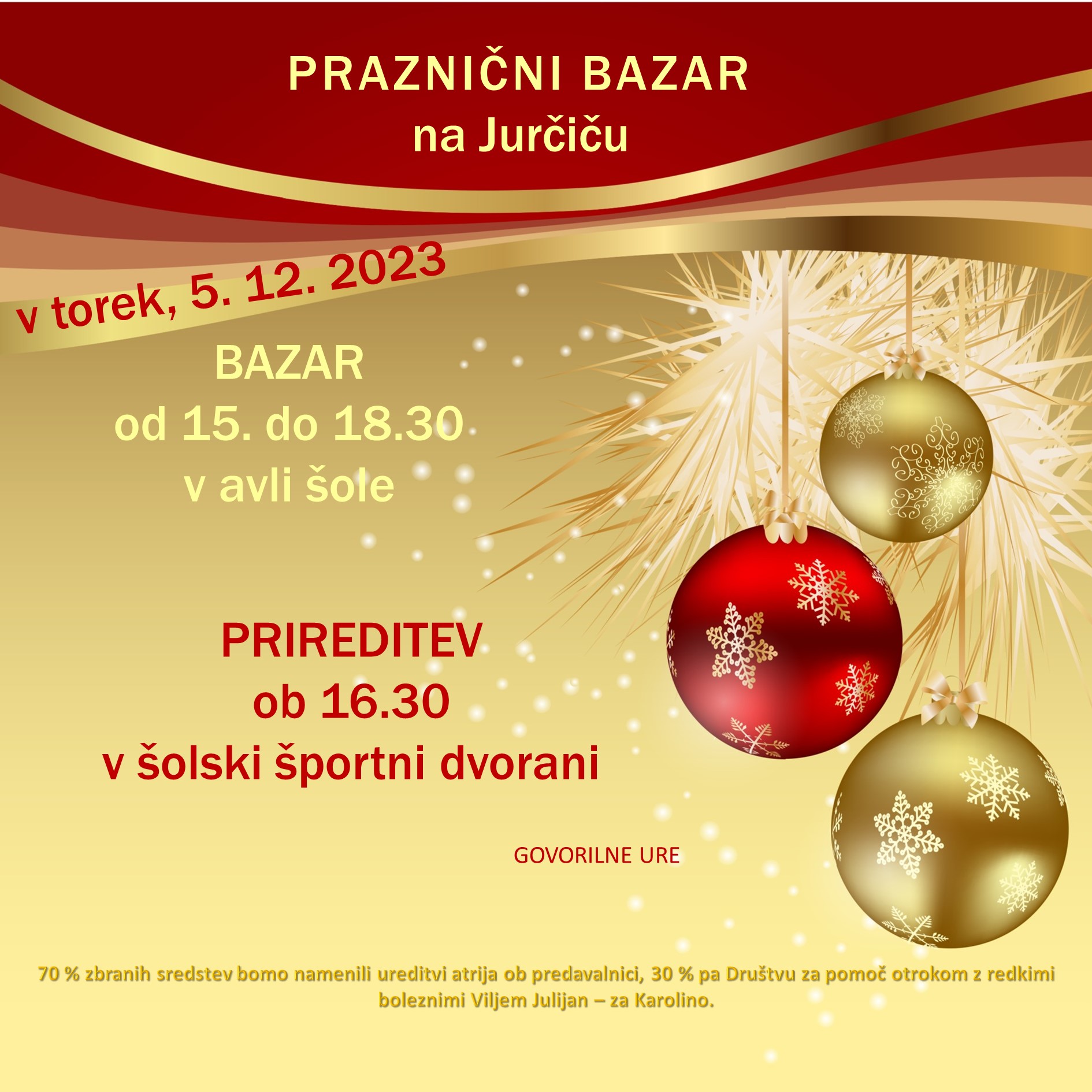 PRAZNIČNI BAZAR NA JURČIČU