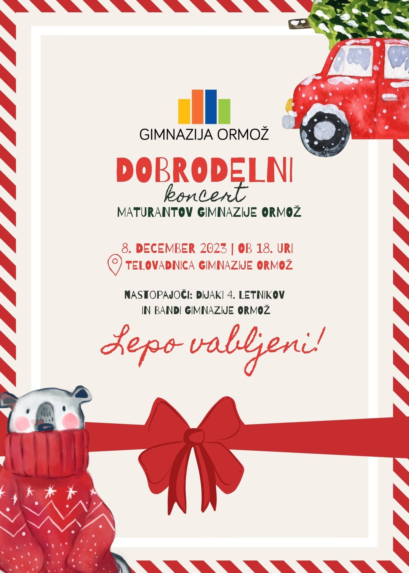 Dobrodelni koncert maturantov Dobrodelni koncert maturantov