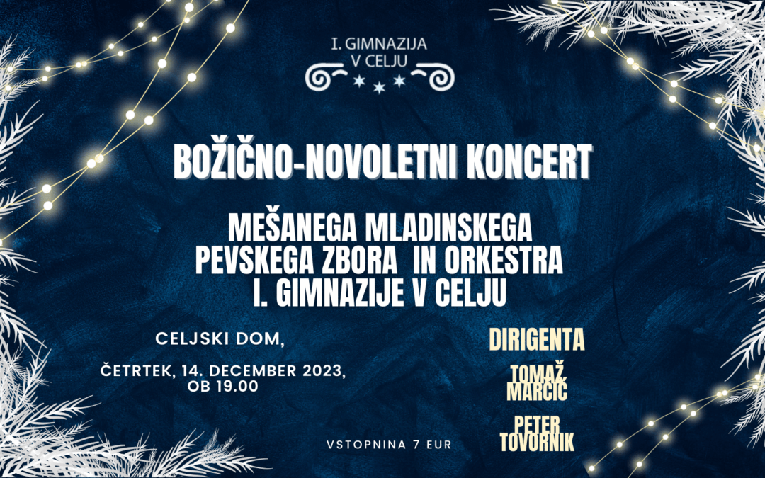 Božično-novoletni koncert našega MeMPZ in orkestra