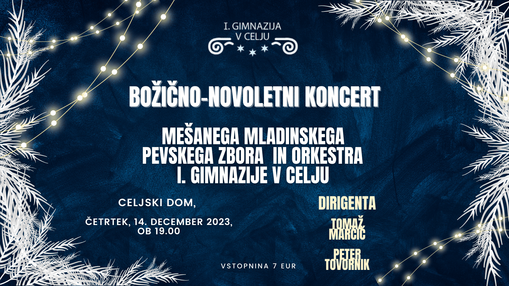 Božično-novoletni koncert našega MeMPZ in orkestra Božično-novoletni koncert našega MeMPZ in orkestra