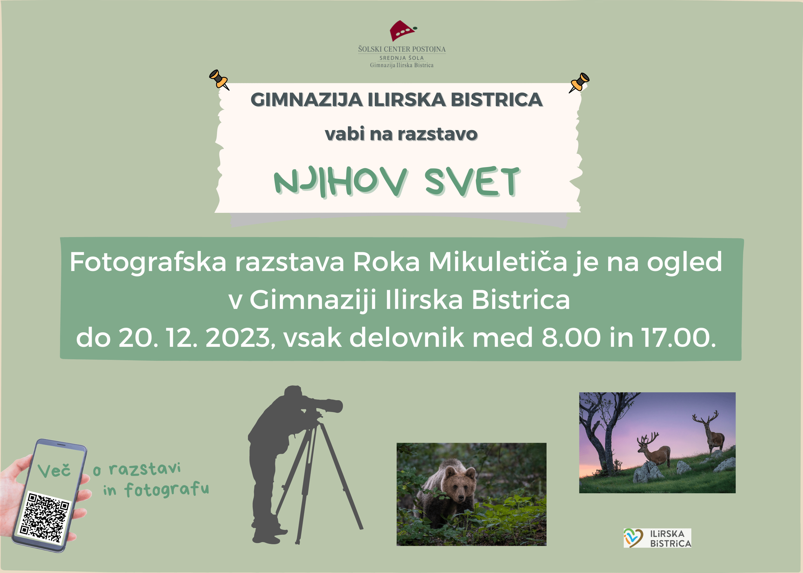 V Gimnaziji Ilirska Bistrica na ogled fotografska razstava Roka Mikuletiča V Gimnaziji Ilirska Bistrica na ogled fotografska razstava Roka Mikuletiča