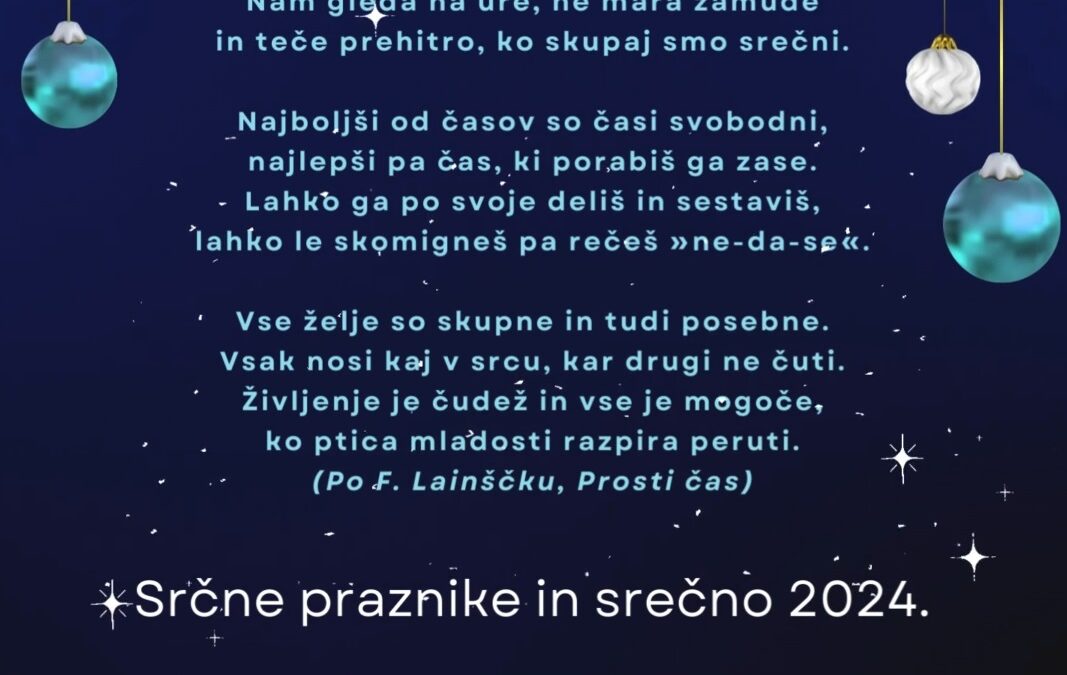 Voščilo 2024, december 2023
