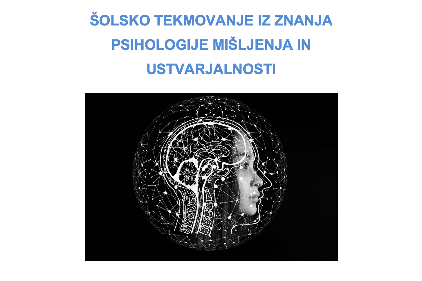 Tekmovanje iz znanja psihologije Tekmovanje iz znanja psihologije