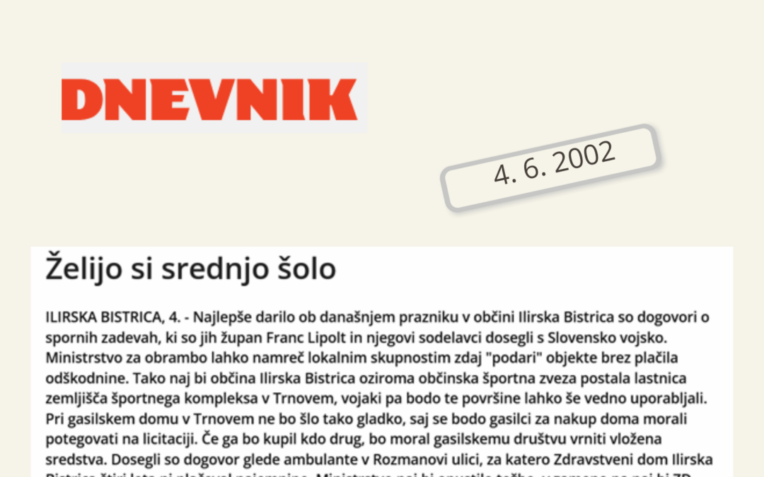 Želijo si srednje šole
