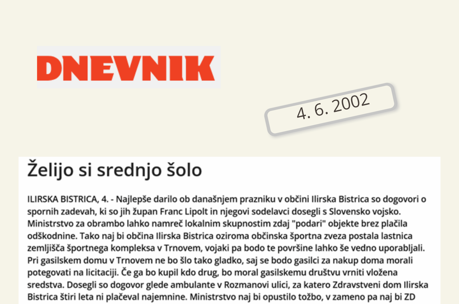 Želijo si srednje šole Želijo si srednje šole