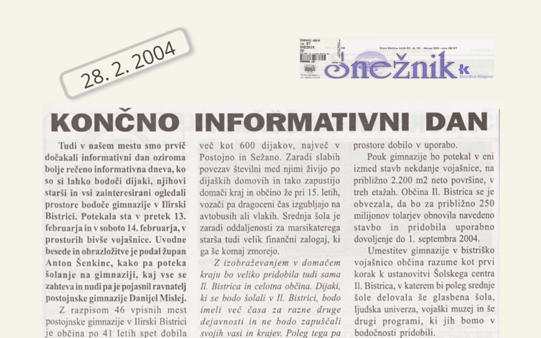 Končno  informativni dan