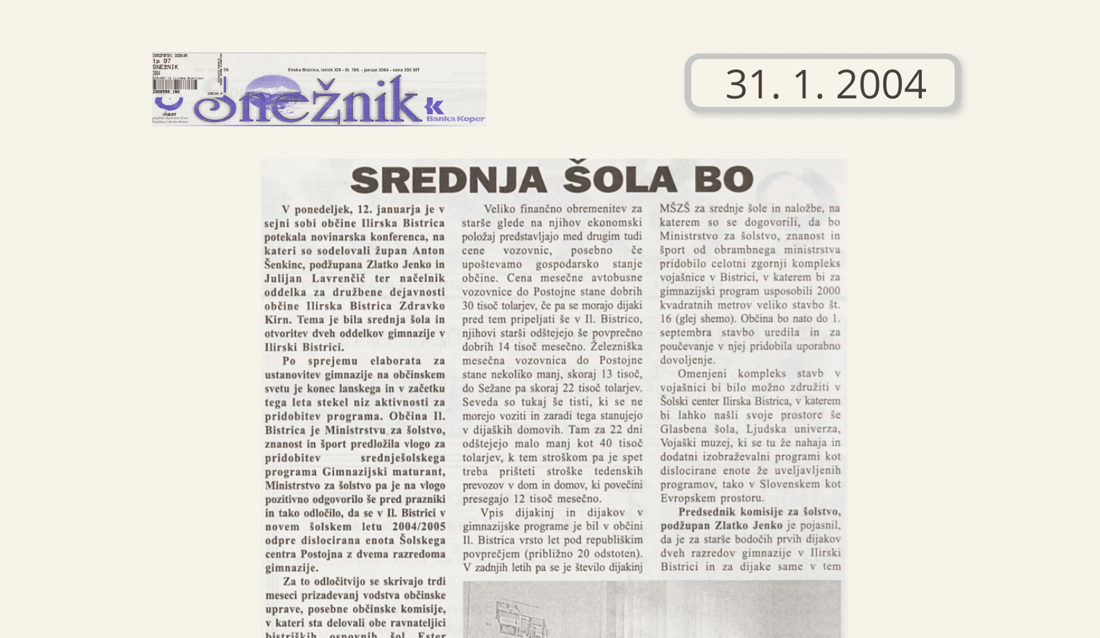 Srednja šola bo