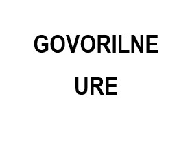 GOVORILNE URE – JANUAR