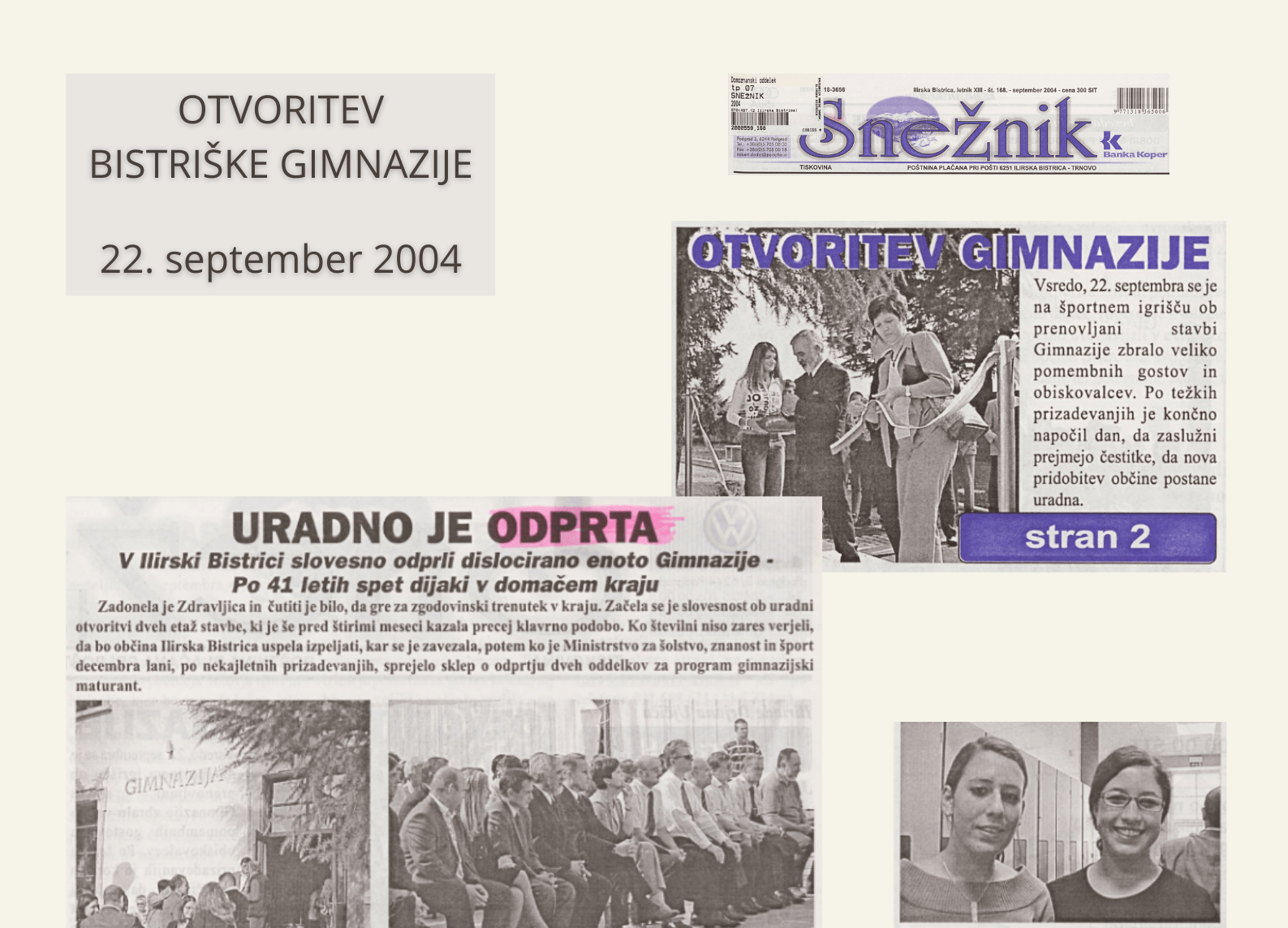 Otvoritev Gimnazije Ilirska Bistrica