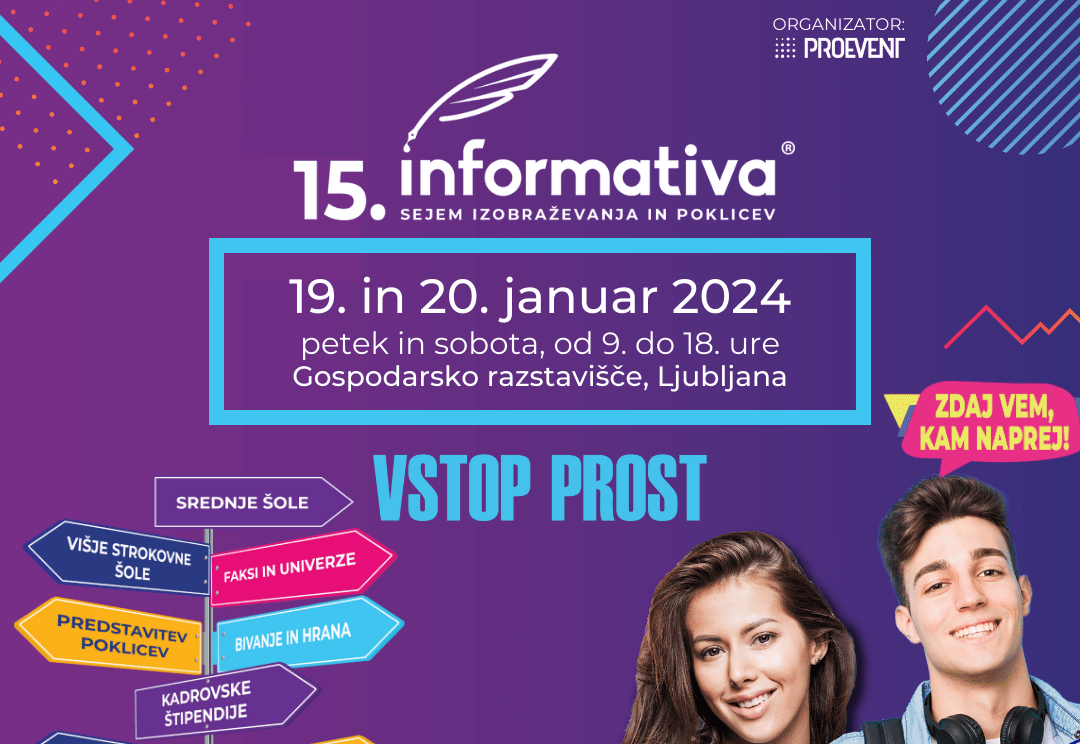 Informativa 2024 – sejem izobraževanja in poklicev Informativa 2024 – sejem izobraževanja in poklicev