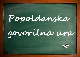 Obvestilo za starše – popoldanska govorilna ura
