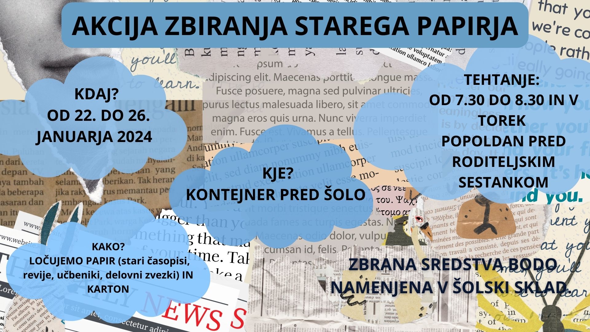 Zbiranje starega papirja Zbiranje starega papirja