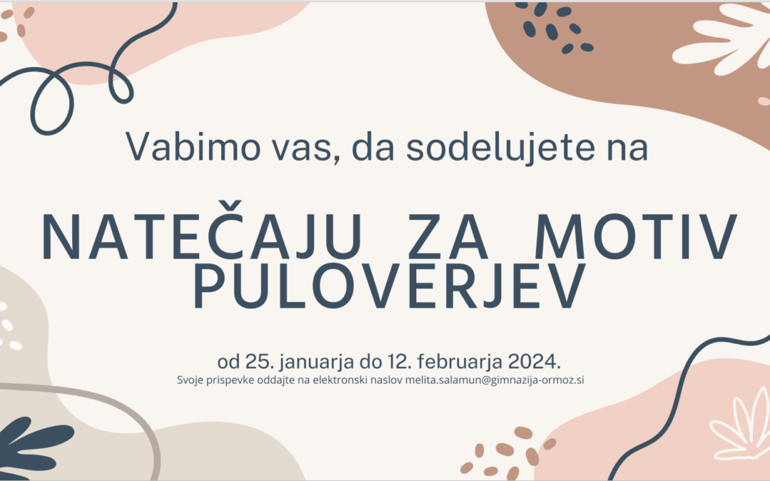 Natečaj za motiv puloverja