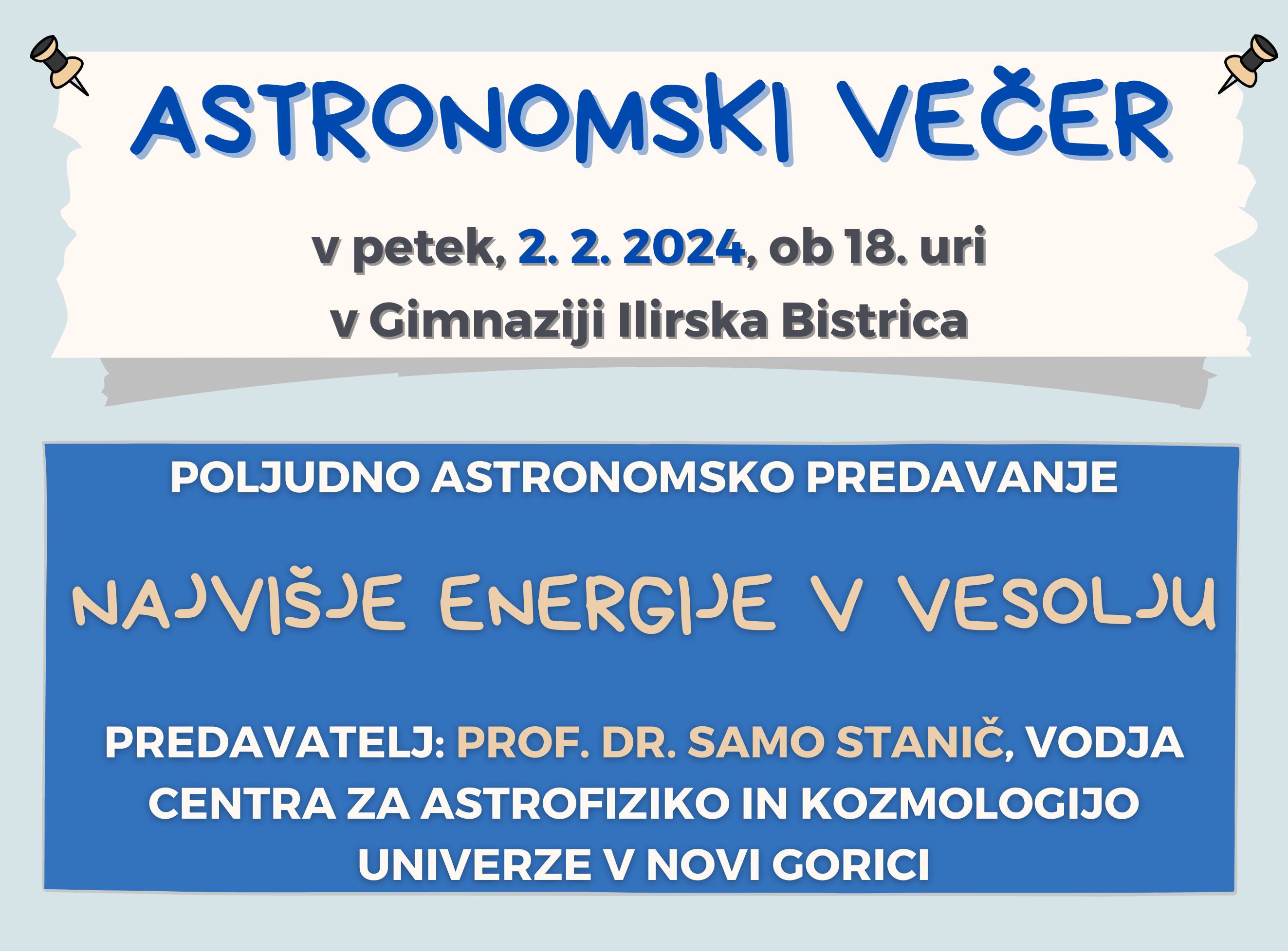 Astronomski večer Astronomski večer