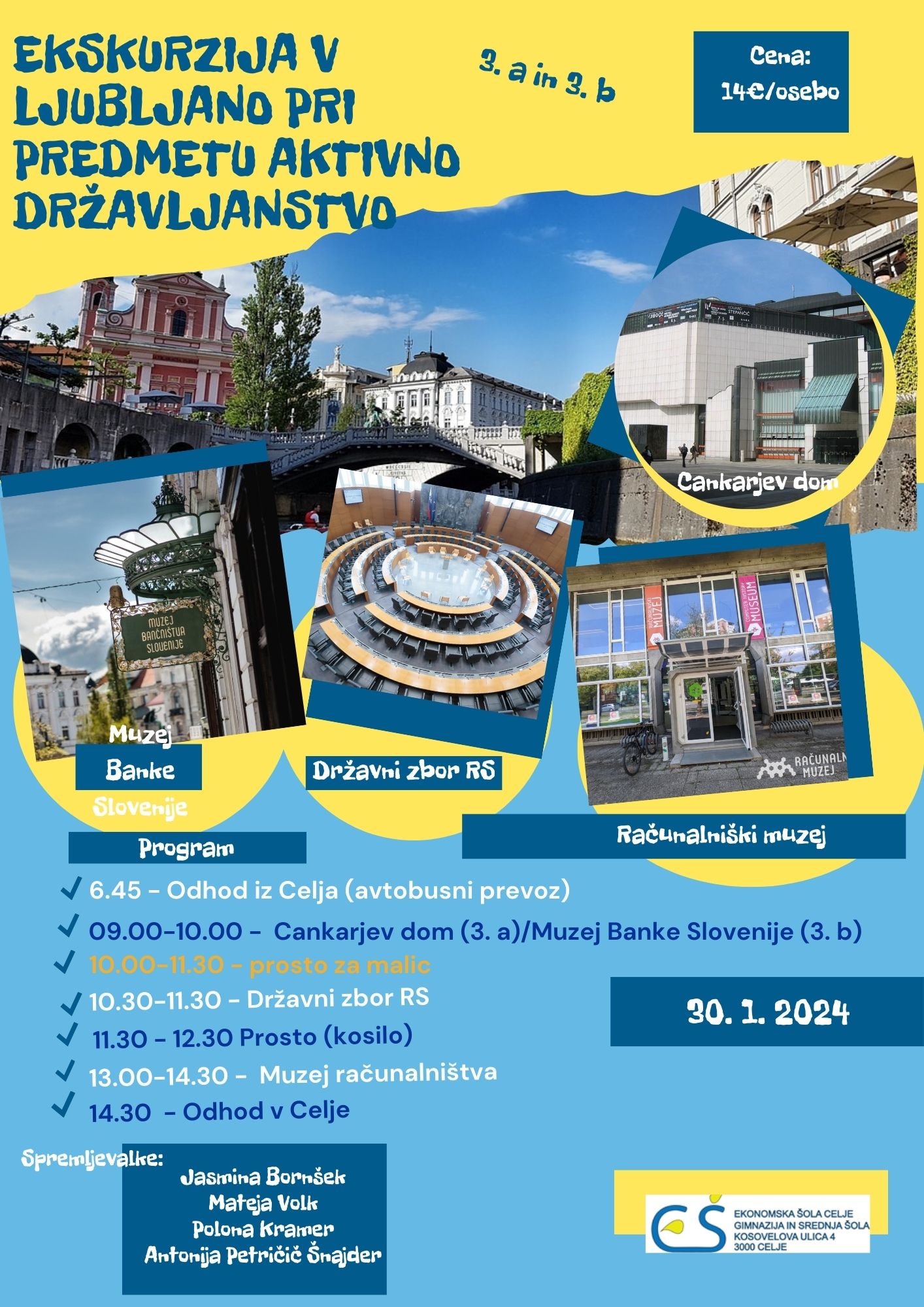 Ekskurzija v Ljubljano Ekskurzija v Ljubljano