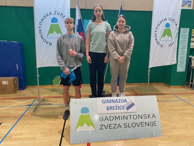 Tim Škrlj državni podprvak v badmintonu