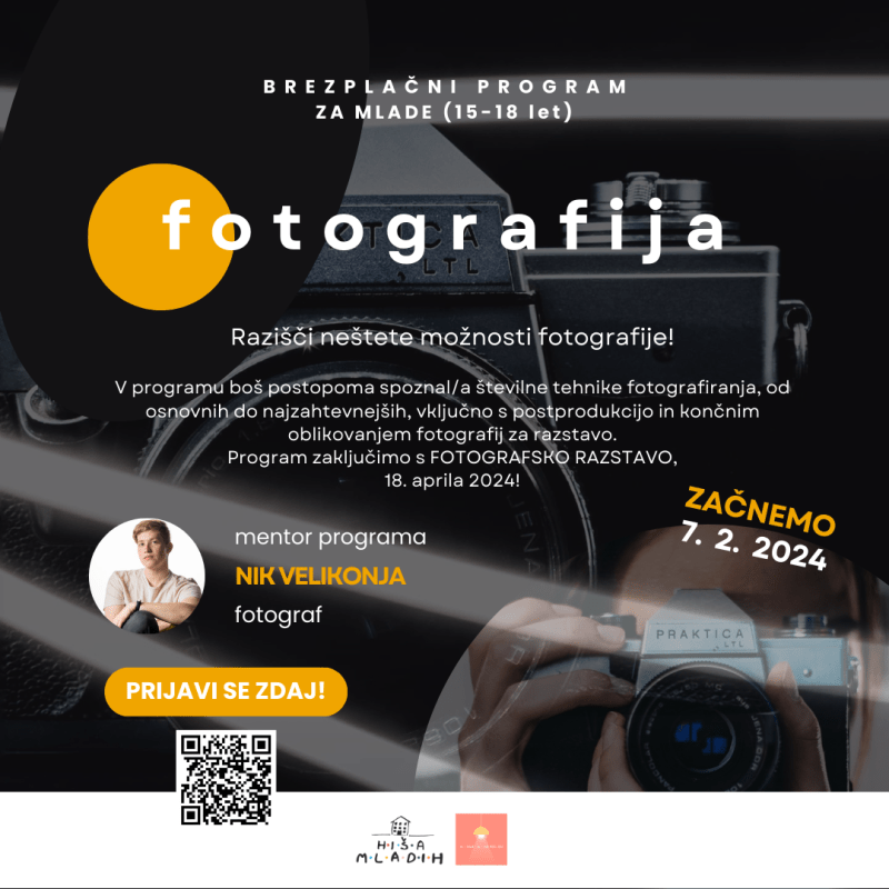 Brezplačno usposabljanje o profesionalni fotografiji
