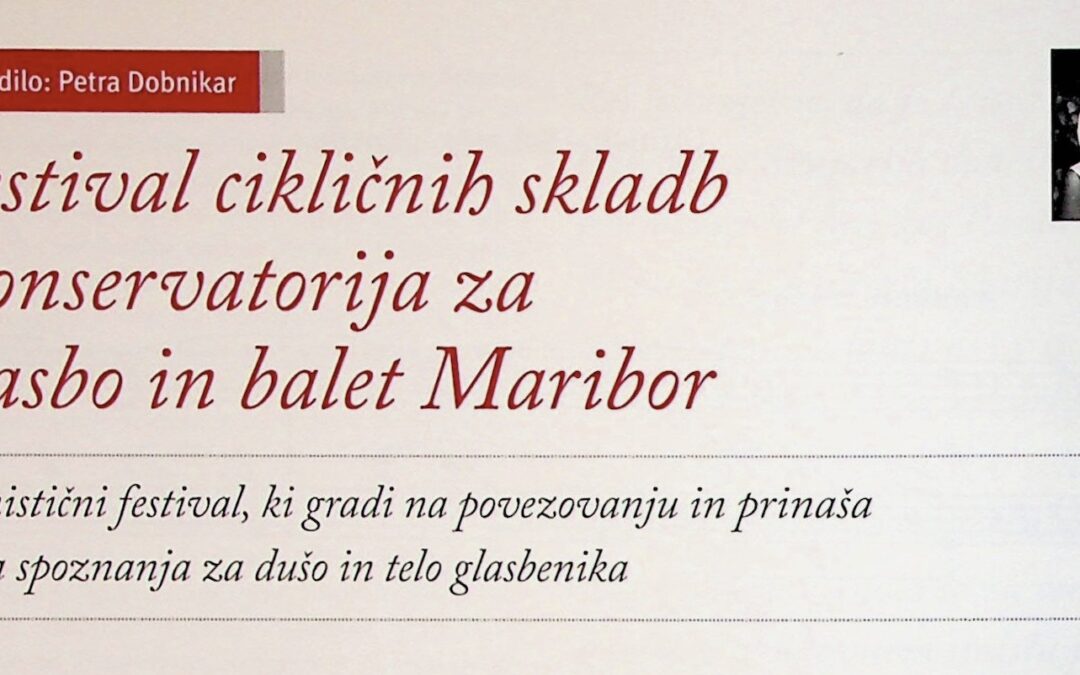 Festival cikličnih skladb Konservatorija za glasbo in balet Maribor