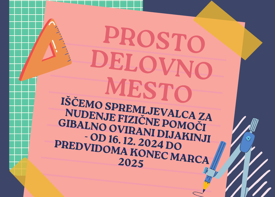 Prosto delovno mesto