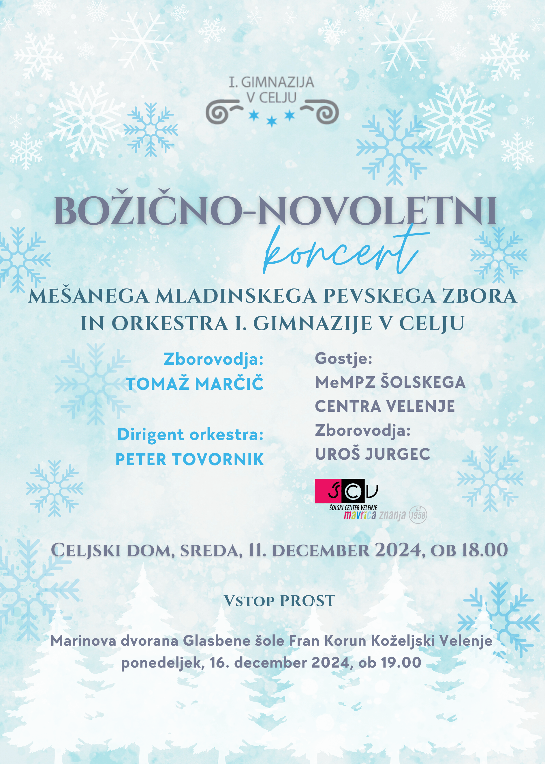 Vabilo na božično-novoletni koncert