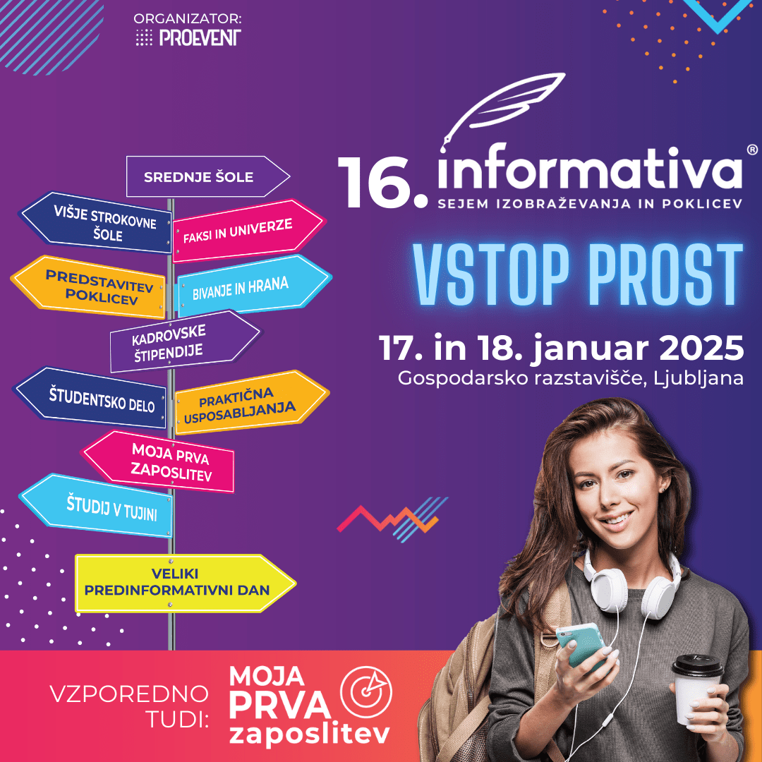 Največji sejem izobraževanja in poklicev 16. Informativa