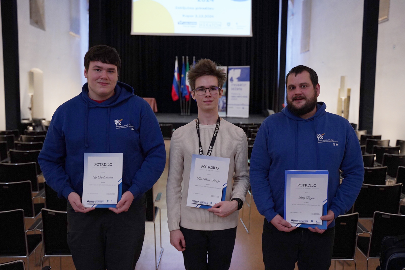 Ekipa STŠ na natečaju North Adriatic Port Logistics Challenge