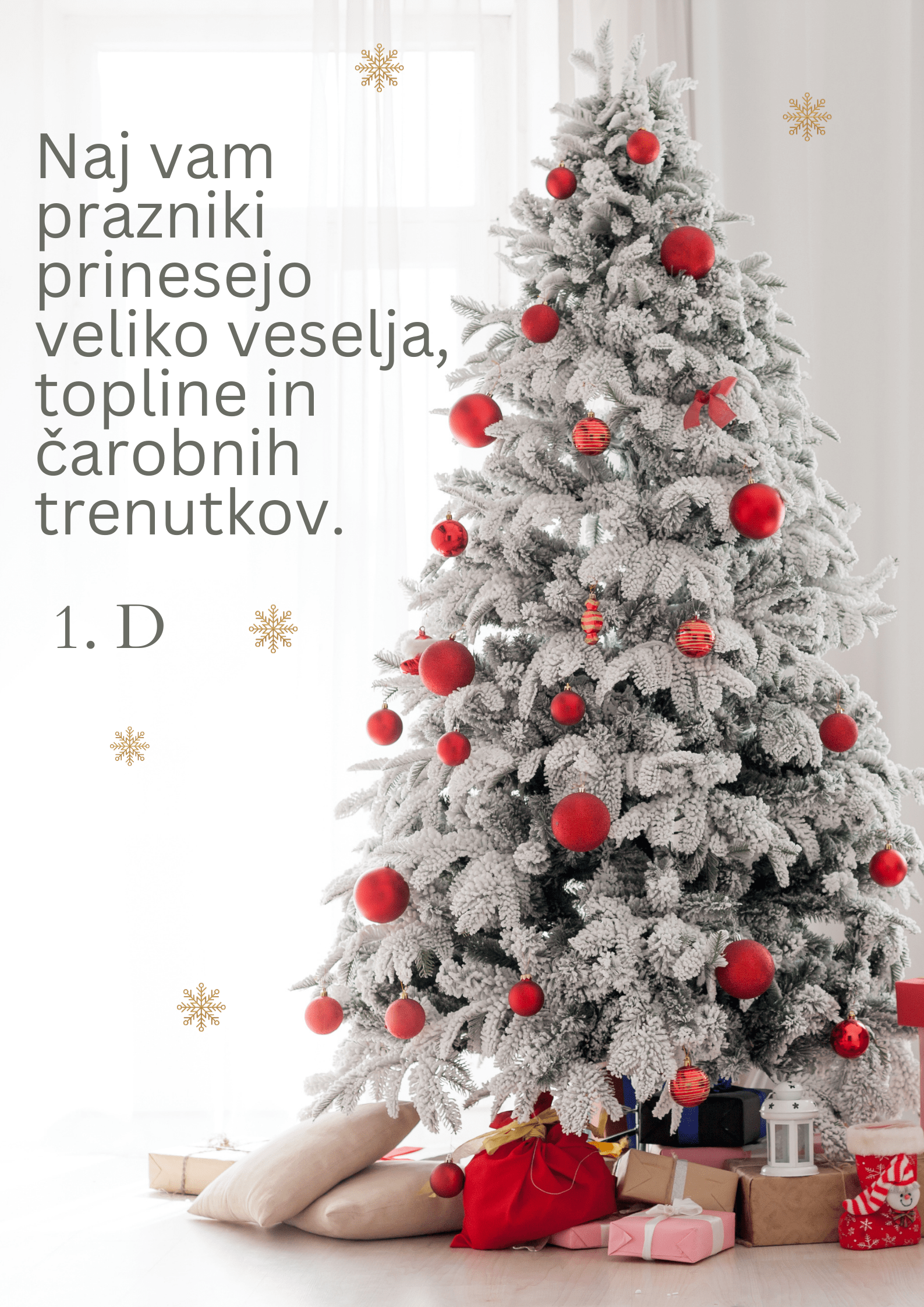 Voščila naših oddelkov ob bližajočih praznikih
