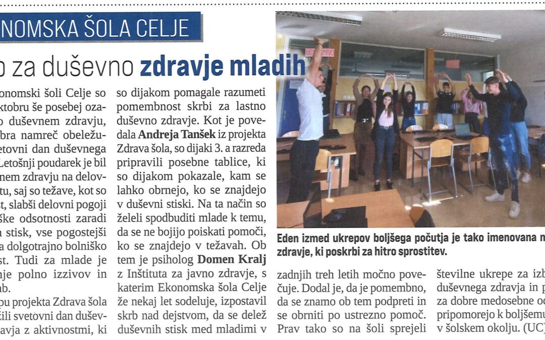 Mediji o učnem podjetju EcoStep