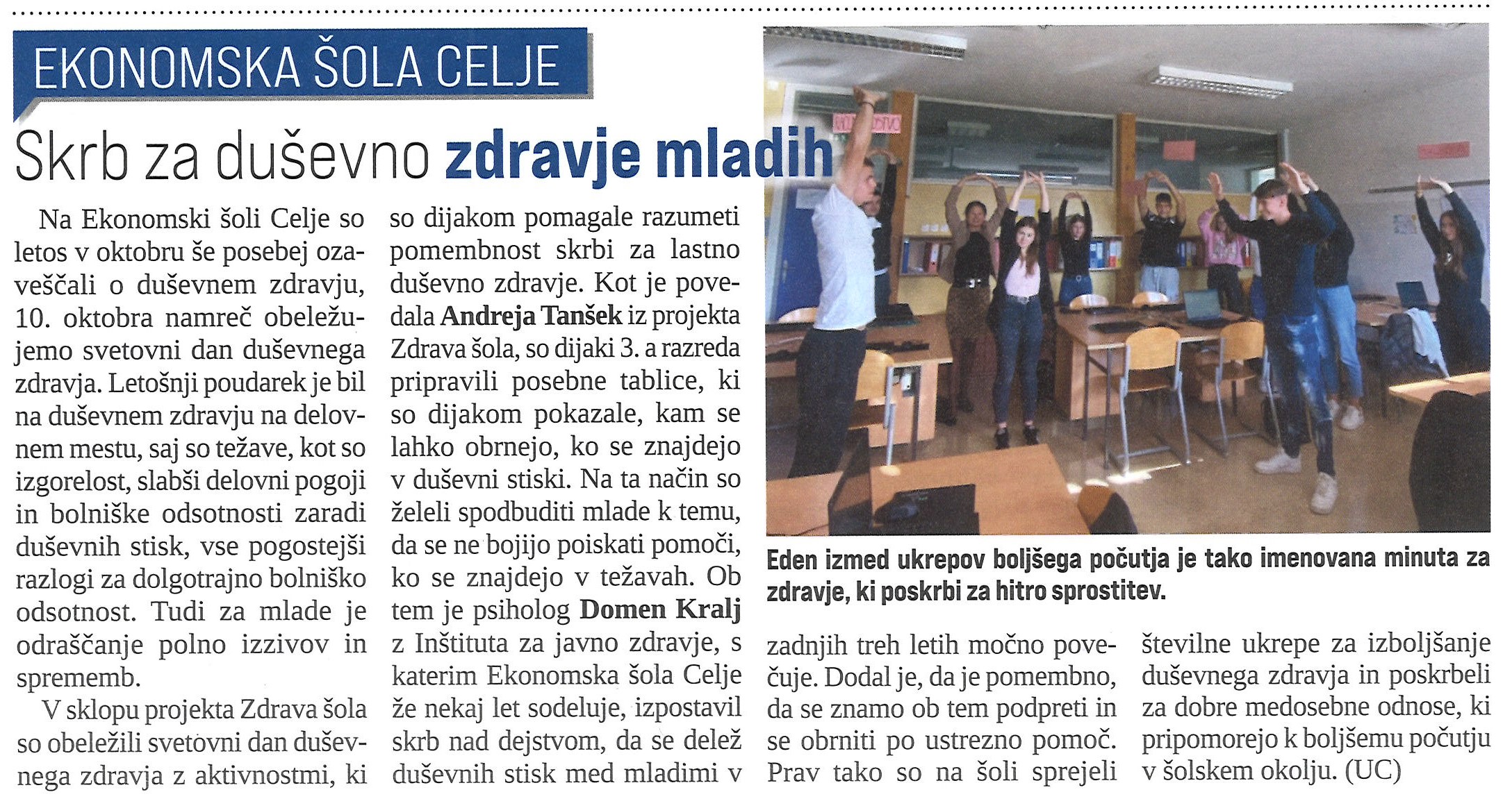 Mediji o učnem podjetju EcoStep Mediji o učnem podjetju EcoStep