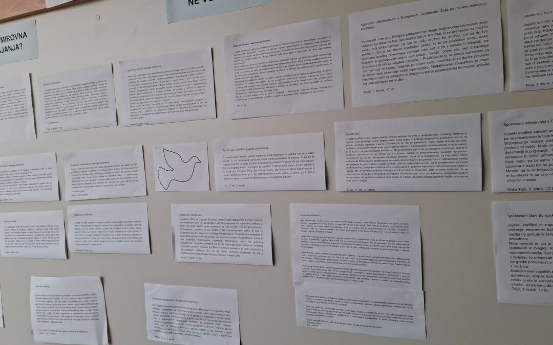 Poziv našim evroposlancem k mirnemu reševanju konfliktov