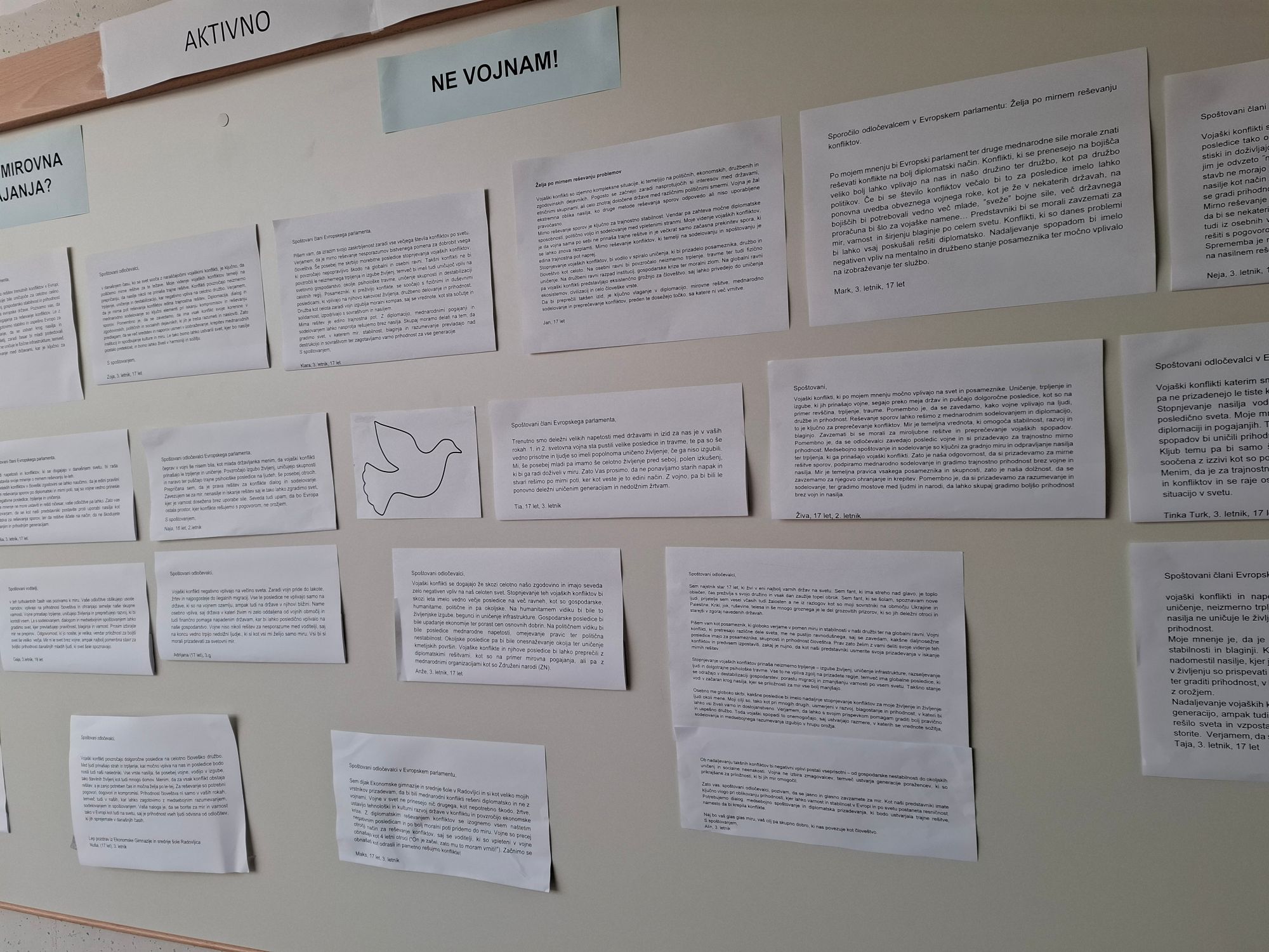 Poziv našim evroposlancem k mirnemu reševanju konfliktov Poziv našim evroposlancem k mirnemu reševanju konfliktov