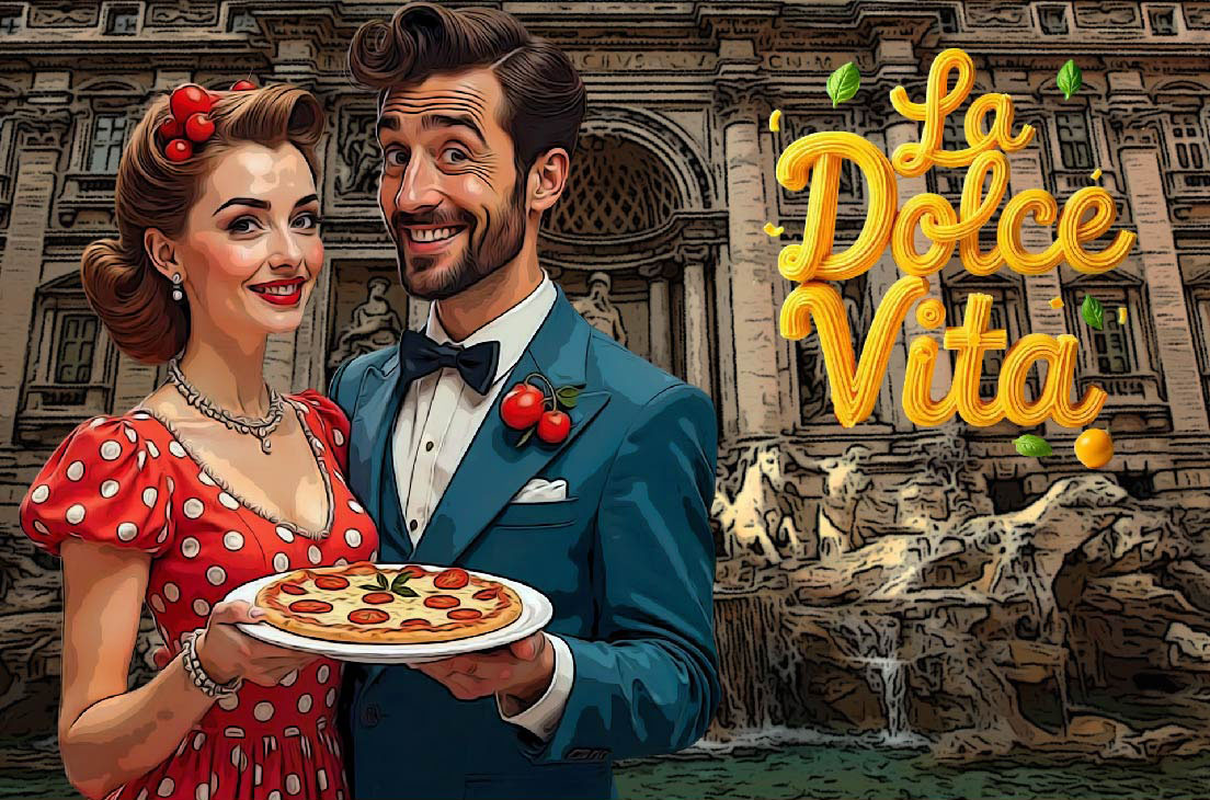 Vabilo na novoletno prireditev “La Dolce Vita”