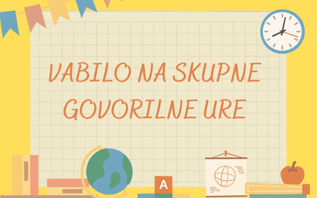 Vabilo na skupne govorilne ure