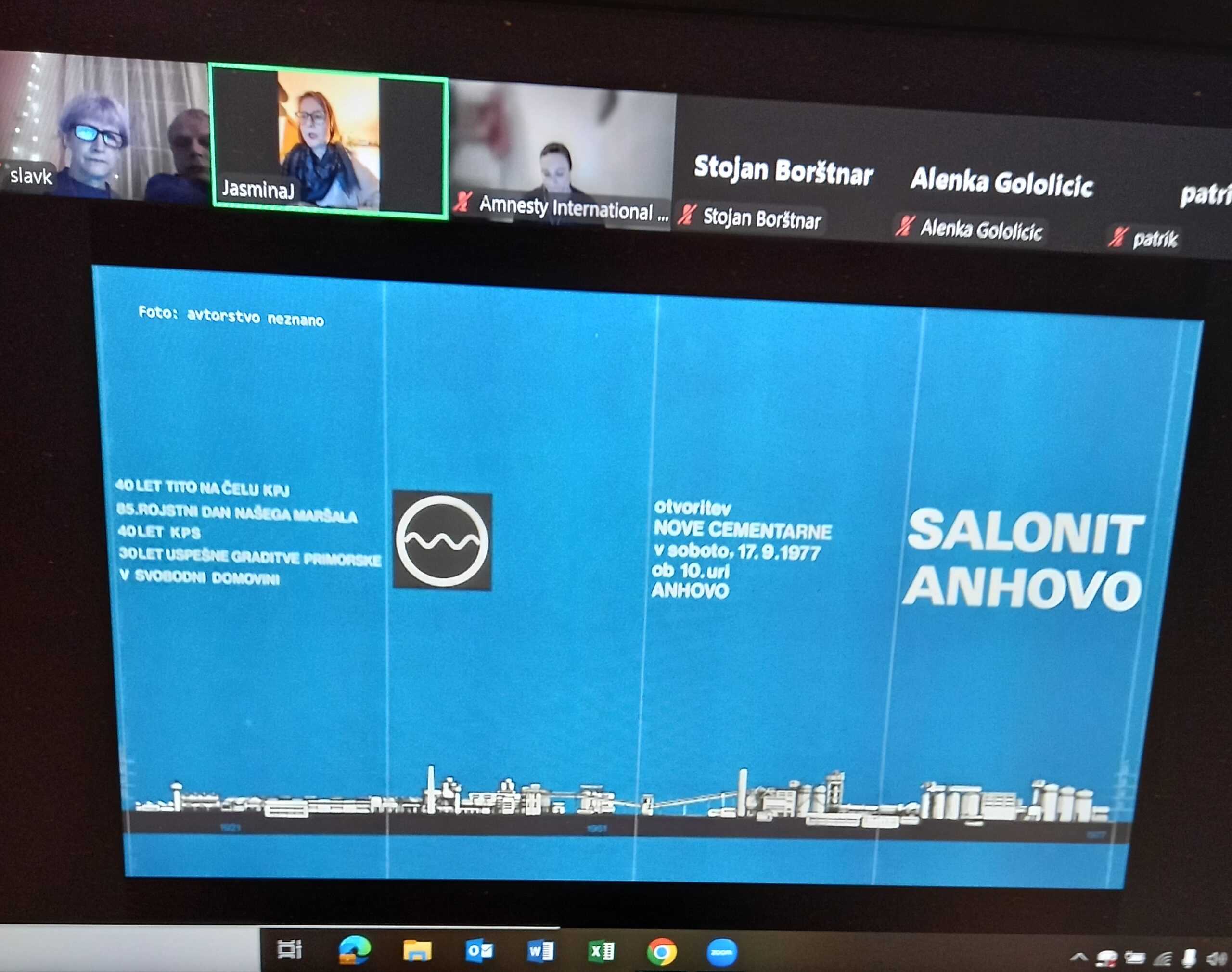 Predavanje o primeru Anhovo Predavanje o primeru Anhovo