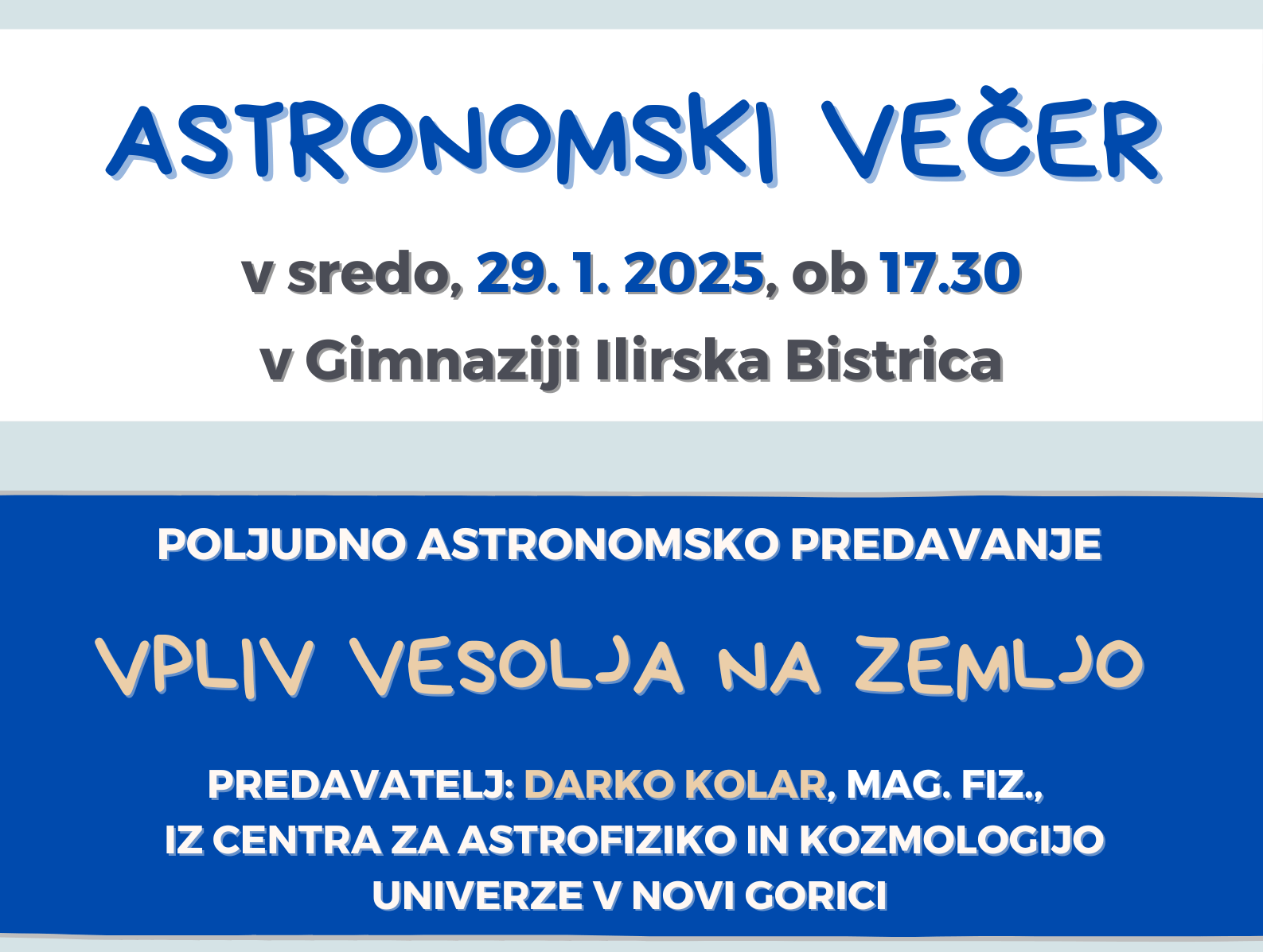 Astronomski večer Astronomski večer