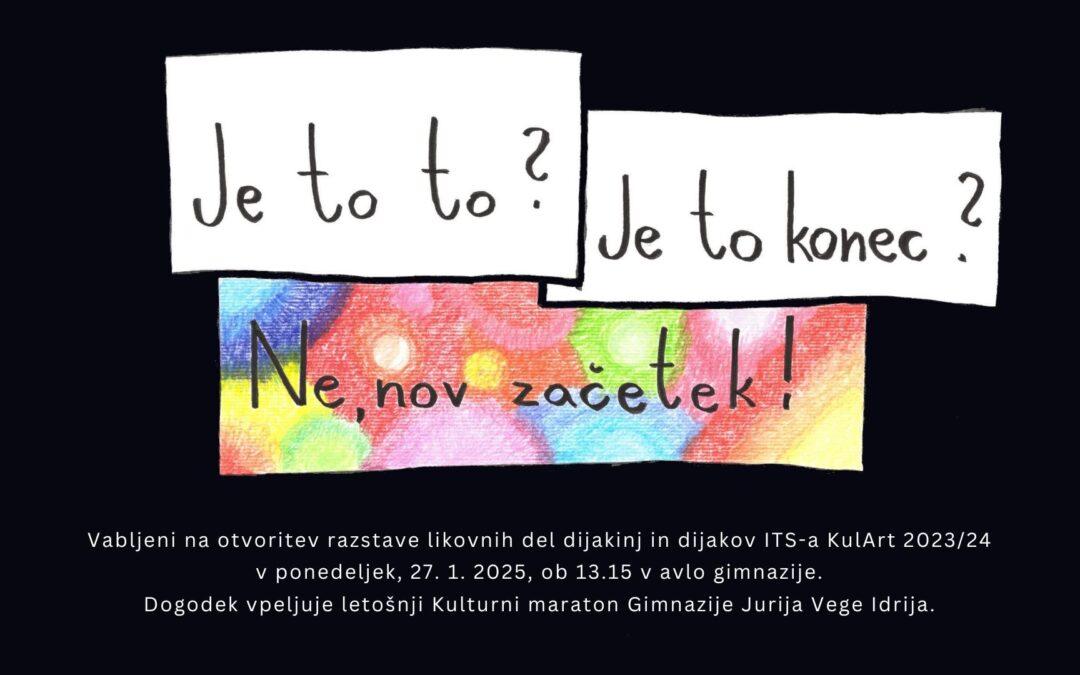 Vabilo na otvoritev razstave
